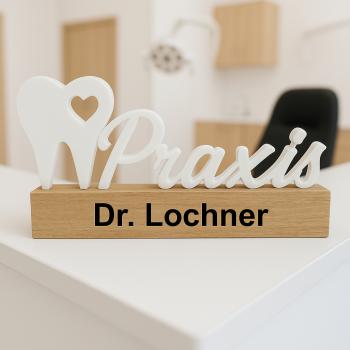 Deko Aufsteller Zahnarzt personalisiert