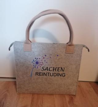 Filz Shopper "Sachen reinzuding"