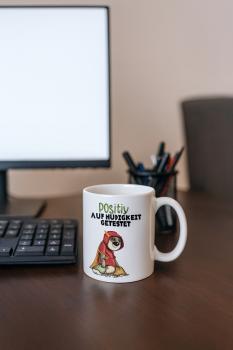 Keramiktasse "Positiv getestet"