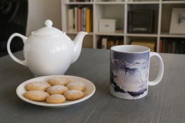 Keramiktasse Winterlandschaft