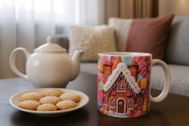 Keramiktasse Lebkuchenhaus