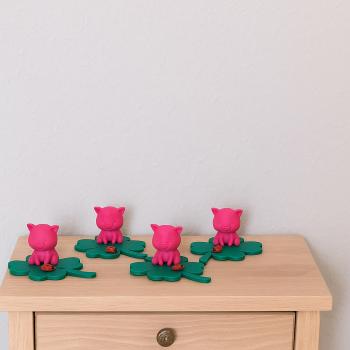 Schweinchen auf Kleeblatt