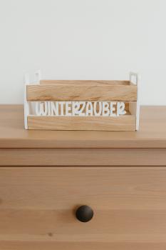 Preview: Dekoratives Geschenk-Körbchen aus Holz & 3D Druck