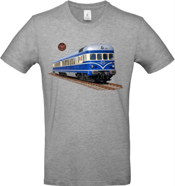 „Blauer Blitz“ – österreichische Eisenbahnnostalgie zum Anziehen