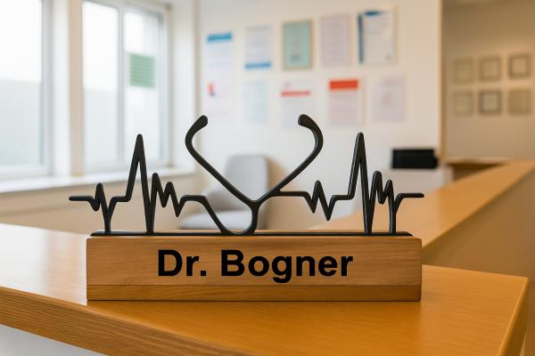 Deko Aufsteller Arzt personalisiert