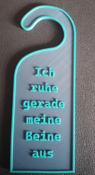 Türanhänger mit lustigen Sprüchen