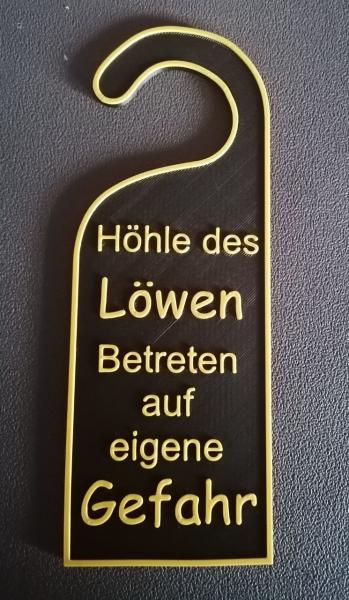 Türanhänger mit lustigen Sprüchen