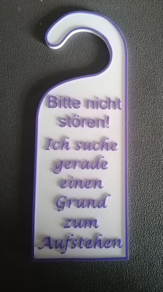 Türanhänger mit lustigen Sprüchen