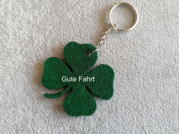 Schlüsselanhänger Kleeblatt