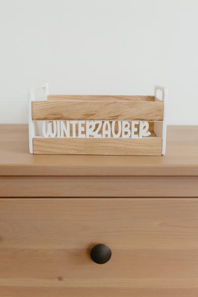 Dekoratives Geschenk-Körbchen aus Holz & 3D Druck